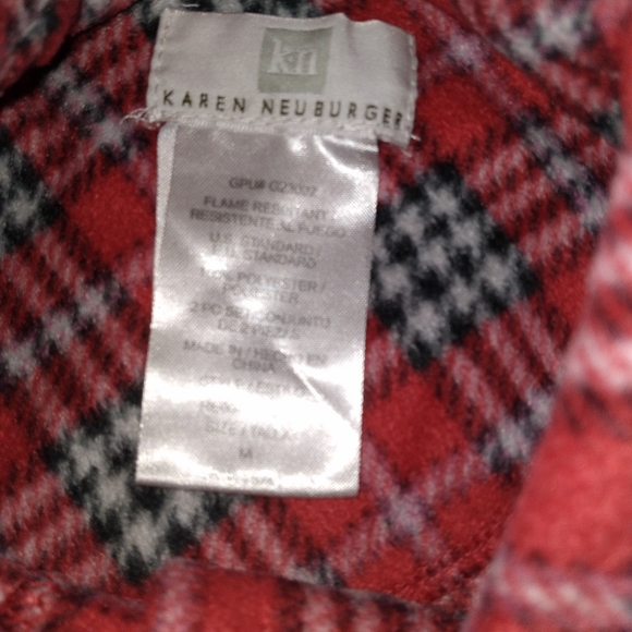 Girls pj's 2 PC red plaid perfect for the Holidays M (6X) by Karen Neuburger - Picture 2 of 2